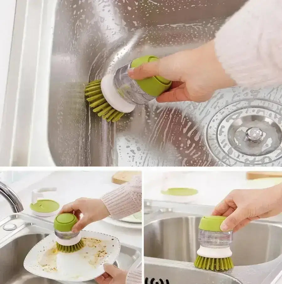 Let`s Cook™Dish Brush With Soap Dispenser